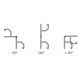 Set 2 komada kuhinjskih soklova 2,35 m s dodatnom opremom PLASLINE / Srebrna