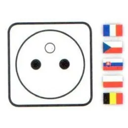 Električna podizna utičnica EVOline BackFlip FRENCH + 1x USB punjač / Imitacija nehrđajućeg čelika