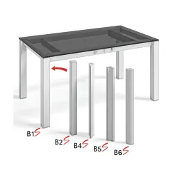 Konstrukcija stola PASSADENA po mjeri / Bijela