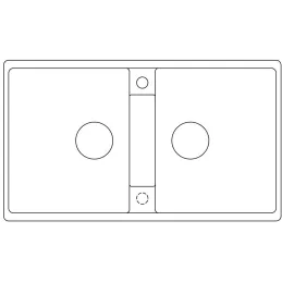 Kamniti sudoper Blanco ZIA 9 / Siva vulkan