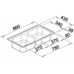 Nerezni sudoper Blanco TOP EE 4x4