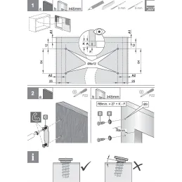 Výklopni mehanizam KESSEBOHMER FREEspace mini PTO / Crna