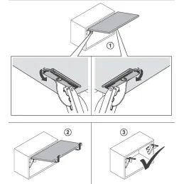 Výklopni mehanizam KESSEBOHMER FREEspace mini PTO / Crna