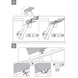 Preklopni mehanizam KESSEBOHMER FREEspace mini PTO / Antracit
