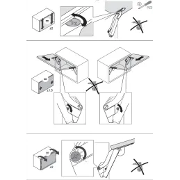 Preklopni mehanizam KESSEBOHMER FREEspace mini PTO / Antracit