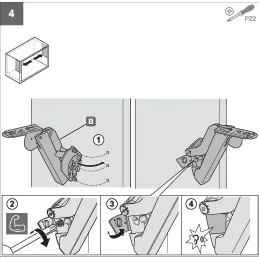 Izlazni mehanizam KESSEBOHMER FREEspace mini PTO / Bijela