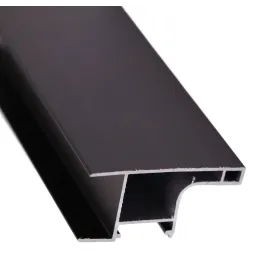 Aluminijska letvica WAX za LED rasvjetu za ormarić / Crna mat