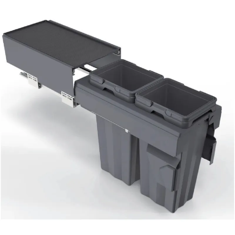 Výsuvni koš za otpad LIGNANO 300mm - 2 x16L / Antracit