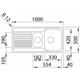 Nerđajući sudoper Blanco TIPO 8 S