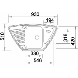 Nerđajući sudoper Blanco TIPO 8 S