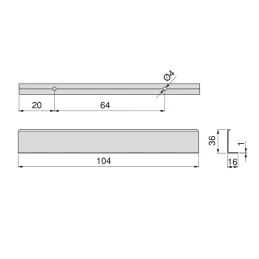 Ručka za rub SETUBAL / Šampanjac