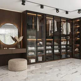 Profil za aluminijska vrata PLUS 4 / Crna strukturirana