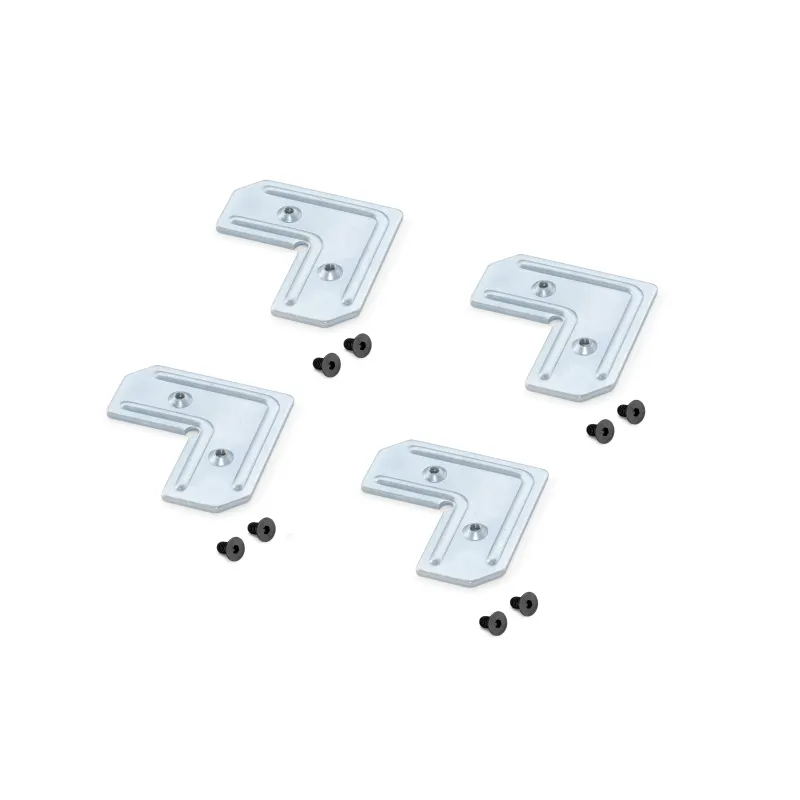 Set kutnih nosača za profil PLUS 4 i PLUS 11 / Crni vijci