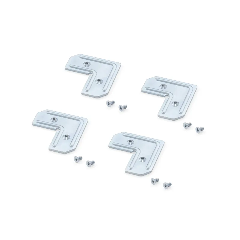 Set kutnih elemenata za profil PLUS 4 i PLUS 11 / Srebrni vijci