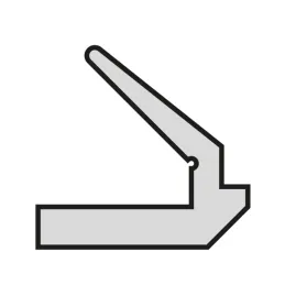 Brtva za staklo za aluminijski profil vrata PLUS 11 / Crna