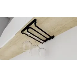 Dvostruki držač za čaše EXCLUSIVE / Crna mat