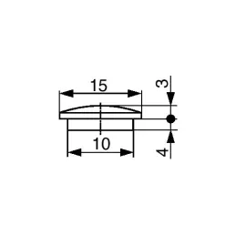 Drveni čep za otvor D10 - 100kom / Sirova bukva