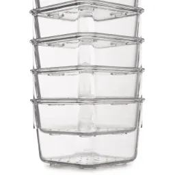 Organizator za kupaonsku ladicu CUBE - 10 kutija / Prozirno