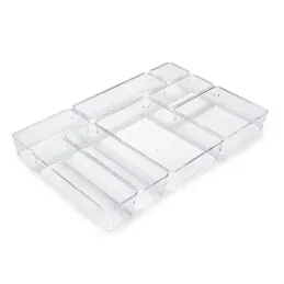 Organizator za kupaonsku ladicu CUBE - 8 kutija / Prozirno
