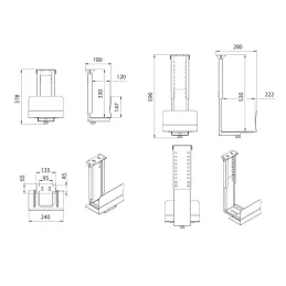 Držač za računalo HOLDER / Crna mat
