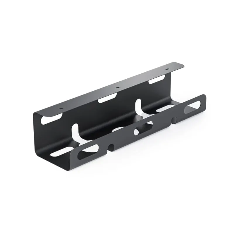 Držač za kablove ispod stola AURO 420 mm / Crna mat