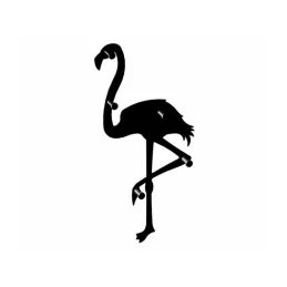 Vješalica za zid FLAMINGO / Crna mat