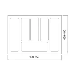 Pribor CRISTALL protuklizna površina / Antracit