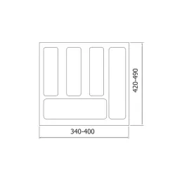 Pribor CRISTALL protuklizna površina / Bijela