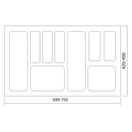 Pribor CRISTALL protuklizna površina / Bijela