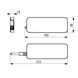 Bezručno otvaranje s tiho zatvaranje SMARTPUSH / Bijela