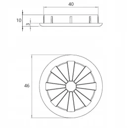 Ventilator 46 mm / Calvados
