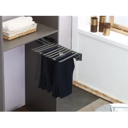 Izvlačna vješalica za hlače SYMPHONY / Bijela