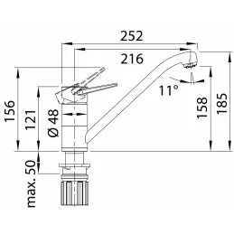 Baterija Blanco DARAS / krom