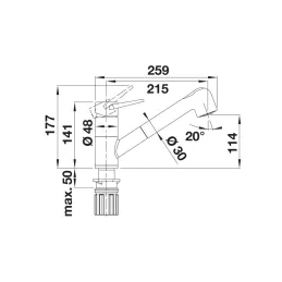 Baterija Blanco DARAS / krom