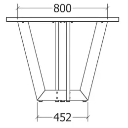 Stolna konstrukcija AMORA / Crna mat