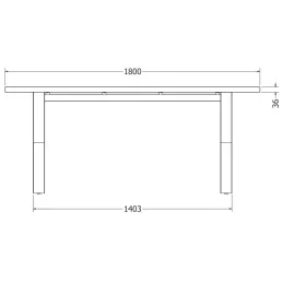 Stolna konstrukcija COSTA / Crna mat