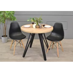 Set od 4 kom dizajnerskih nogu za stol OSAKA / Mat crna