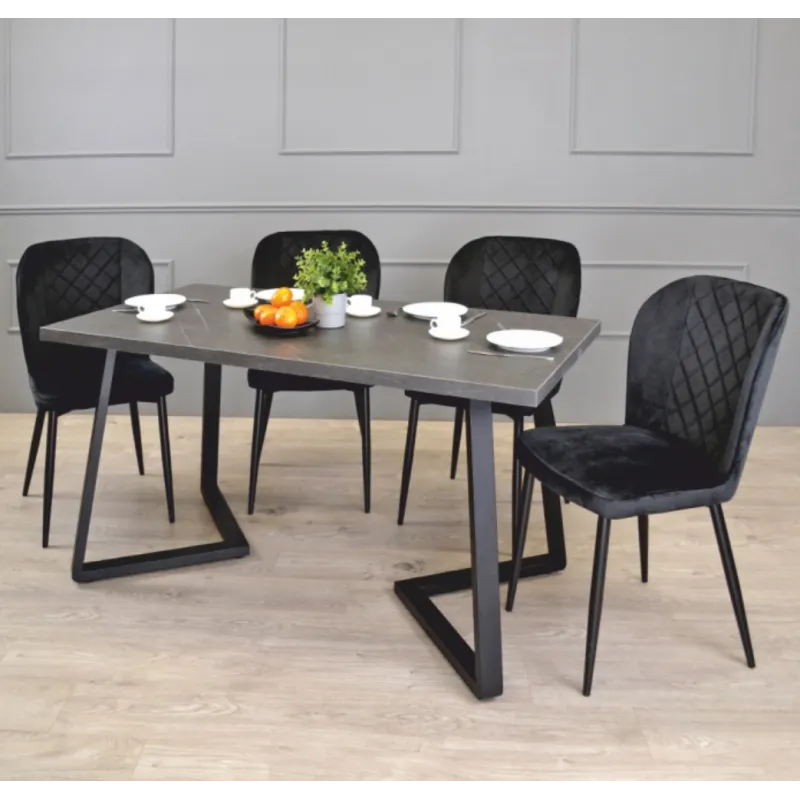 Set od 2 kom dizajnerskih stolnih nogu SOHO / Crna mat