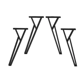 Set od 4 kom dizajnerskih nogu za konferencijski stol OSAKA COFFEE / Crna mat