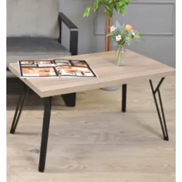 Set od 4 kom dizajnerskih nogu za konferencijski stol OSAKA COFFEE / Crna mat