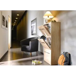 Preklopni sustav za obuću, dvoredni / Antracit