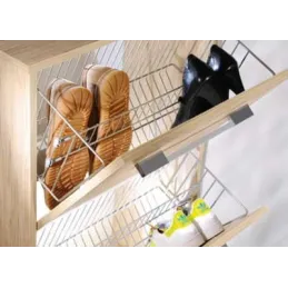 Preklopni sustav za obuću, dvoredni / Antracit