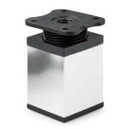 Namještajna nožica LEX / Sjajni krom - crna