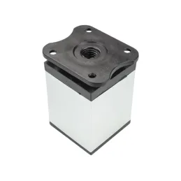 Namještajna nožica LEX / Sjajni krom - crna