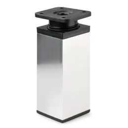 Namještajna nožica LEX / Sjajni krom - crna