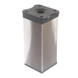 Namještajna nožica LEX / Sjajni krom - crna