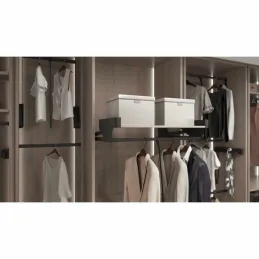 Izvlačna vješalica CONERO TOP Kessebohmer s policom / Crna