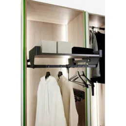 Izvlačna vješalica CONERO TOP Kessebohmer s policom / Crna