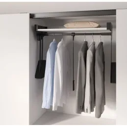 Izvlačna vješalica CONERO TOP Kessebohmer s policom / Crna