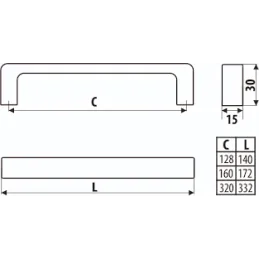 Úchytka BIA / Bijela